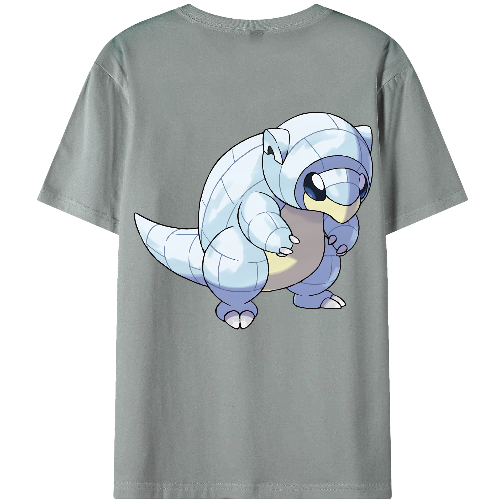 （画像用） ポケットモンスター Pokémon 綿100％ メンズ半袖Tシャツ（バックプリント） 通気性